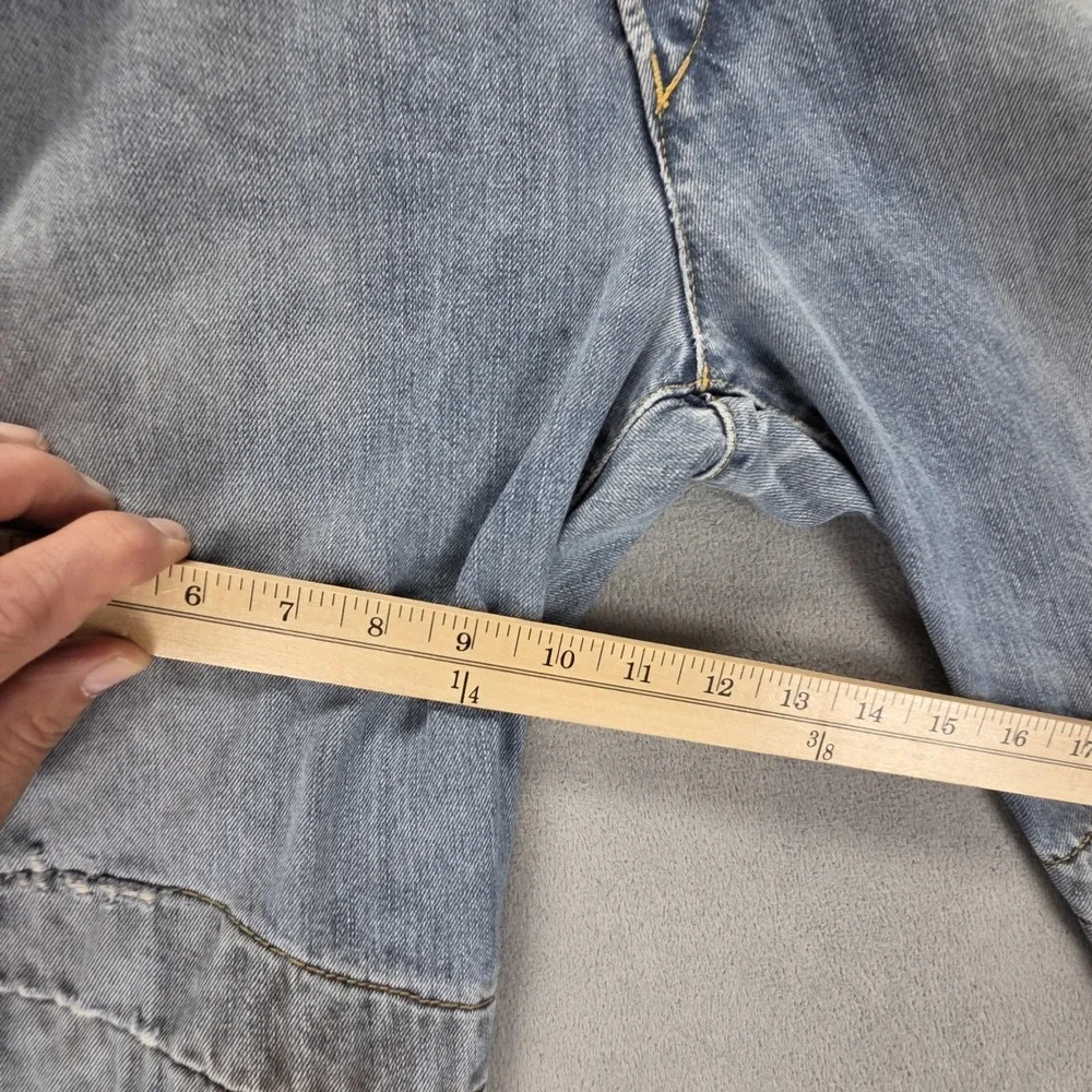 VTG Levis Engineered Jeans Mens Blue Twisted Flap Pocket Altered Hem Fits 32x30
